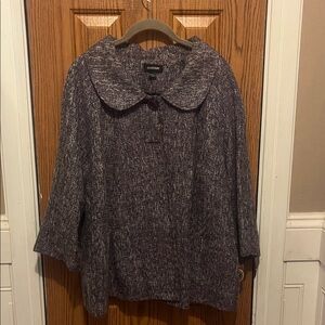 Avenue Elegant Purple Tweed Jacket